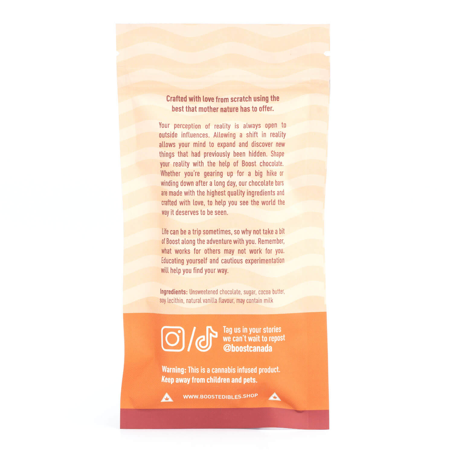 Dark Chocolate 200mg THC Bar (Boost Edibles) - Image 2