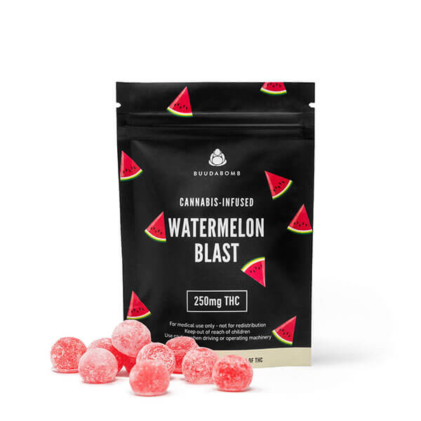 250mg THC Vegan Gummies (BuudaBomb) - Image 4