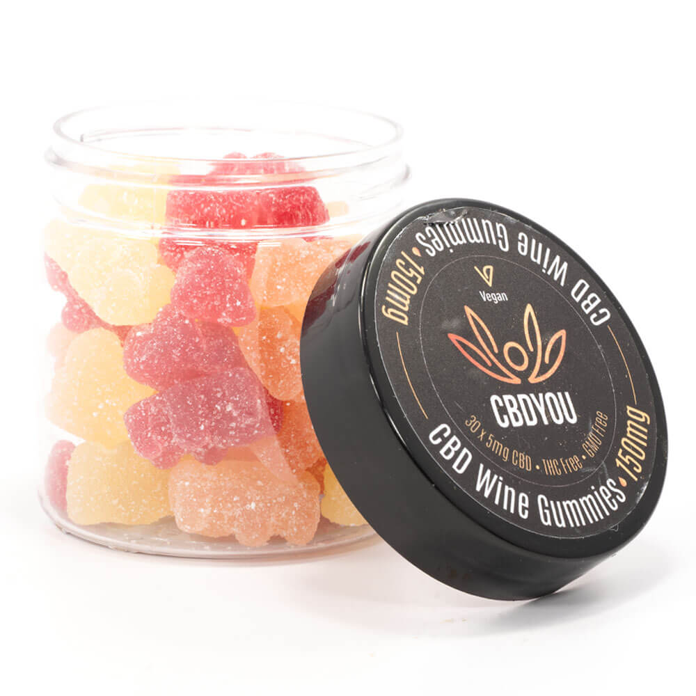 150mg CBD Infused Wine Gummies (CBD You)