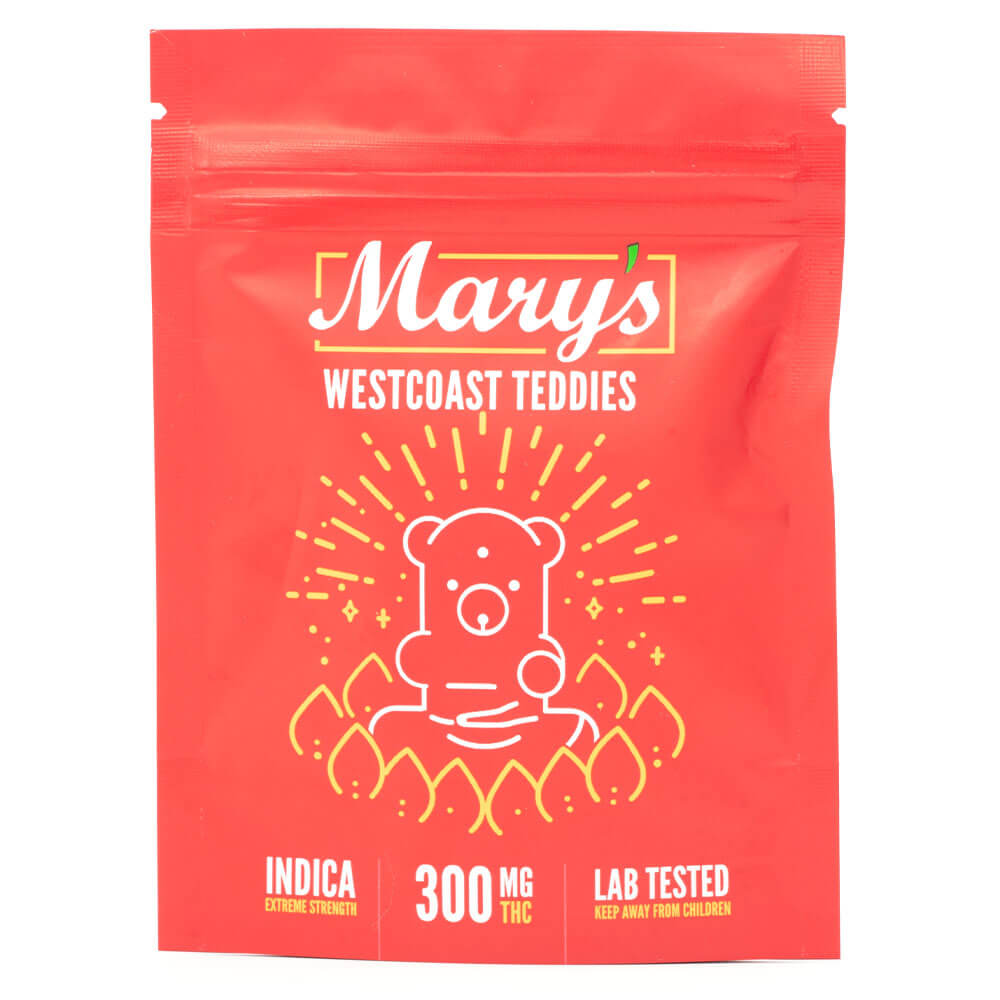Extreme Strength Indica Westcoast Teddies 300mg THC (Mary’s Edibles)