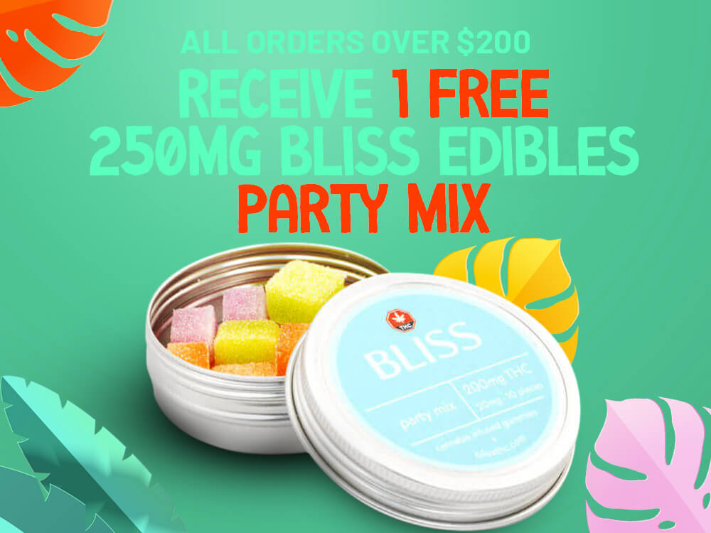 Free 250mg THC Party Mix – Bliss Edibles