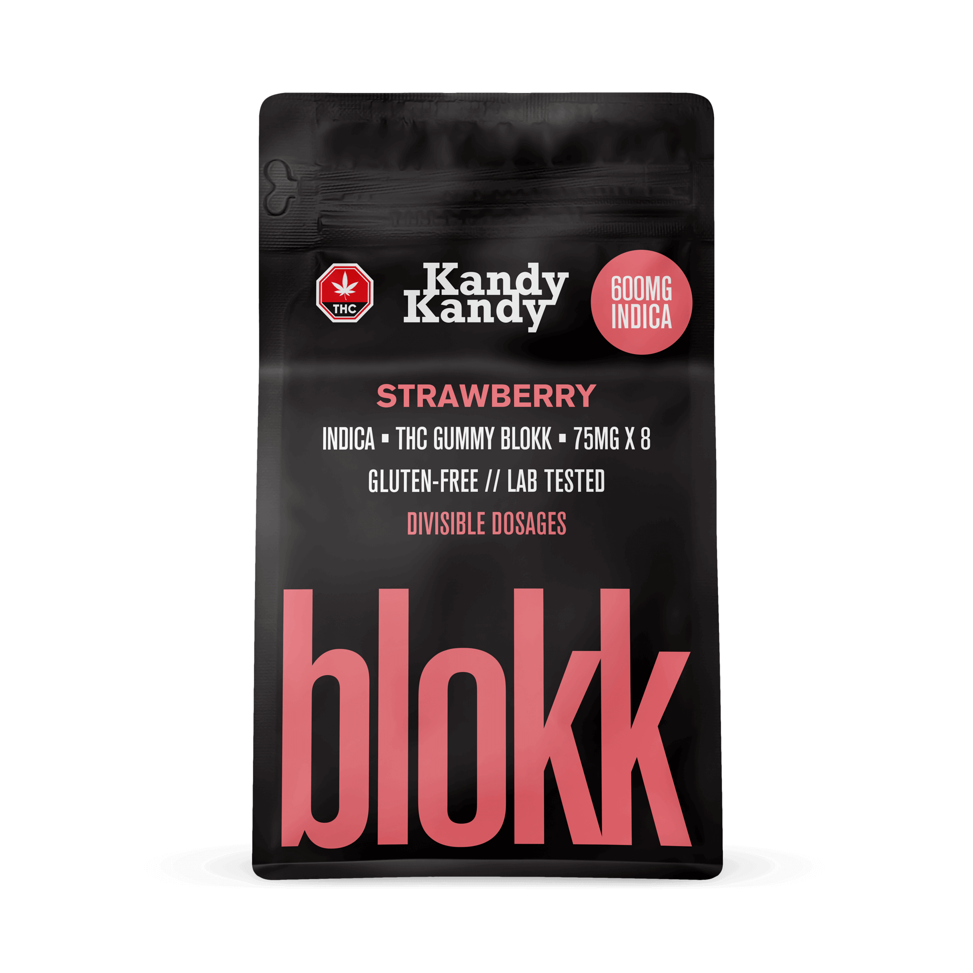 600mg THC Indica Blokk Gummies (Kandy Kandy) - Image 2