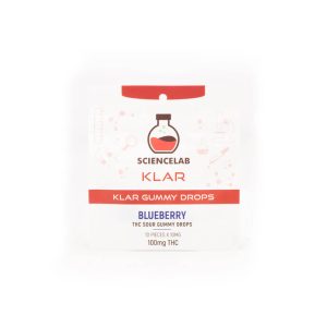 Blueberry THC Sour Gummy Drops 100mg (Science Lab)