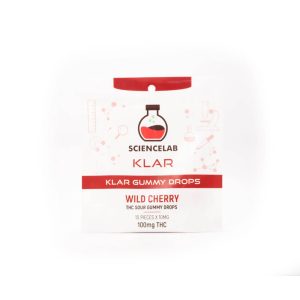 Wild Cherry THC Sour Gummy Drops 100mg (Science Lab)