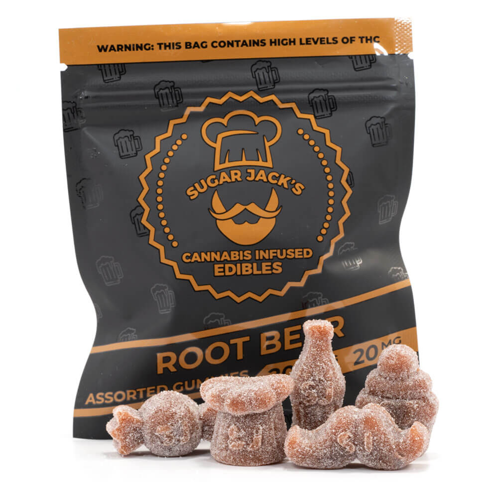 200mg THC Assorted Root Beer Gummies (Sugar Jack’s)