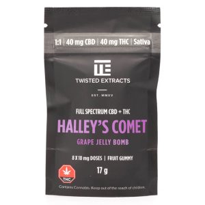 Halley’s Comet Grape Jelly Bomb 1:1 THC/CBD (Twisted Extracts)