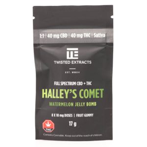 Halley’s Comet Watermelon Jelly Bomb 1:1 THC/CBD (Twisted Extracts)
