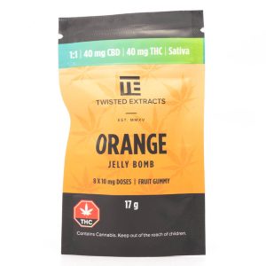Orange Jelly Bomb 1:1 THC/CBD (Twisted Extracts)