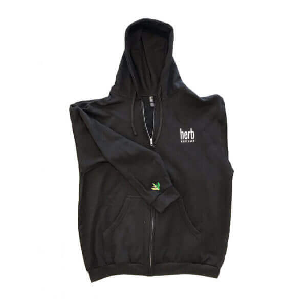 Herb Approach Black Zip Up Hoodie